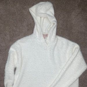 Hooded White Philosophy Sweater